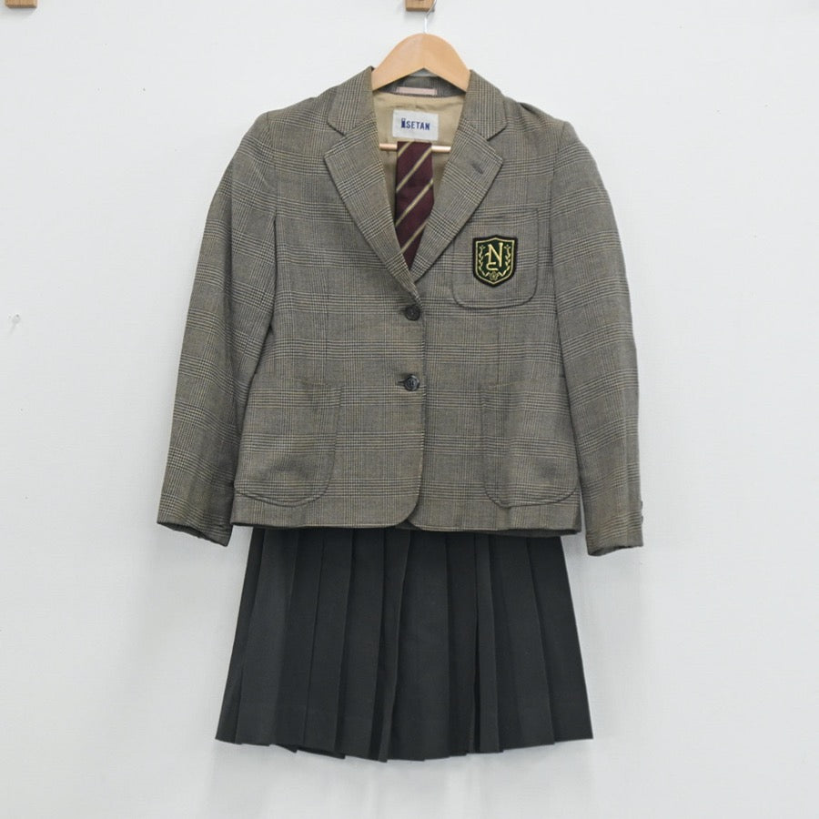 【中古】神奈川県 日大第二学園 女子制服 4点（ブレザー・スカート・スカート）sf003537