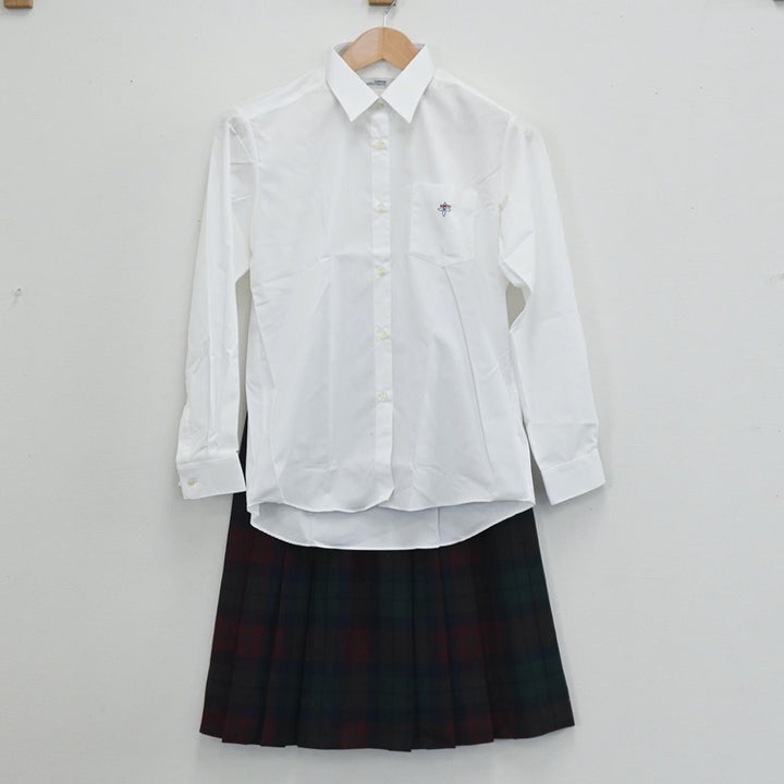 中古制服】神奈川県 関東学院中学校高等学校 女子制服 4点（シャツ・ニットベスト・スカート・スカート）sf003539【リサイクル学生服】 | 中古制服 通販パレイド