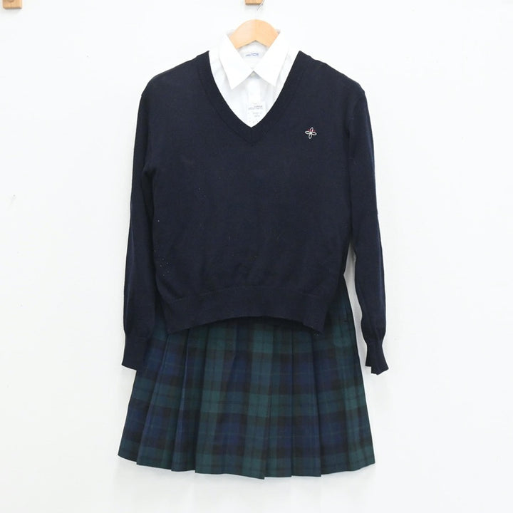 中古制服】神奈川県 関東学院中学校高等学校 女子制服 5点（ブレザー・シャツ・ニット・スカート・スカート）sf003540【リサイクル学生服】 | 中古 制服通販パレイド