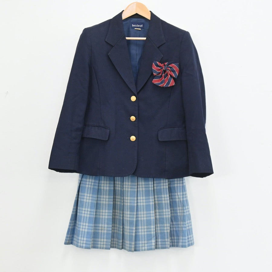 【中古】北海道 北海道札幌東商業高等学校 女子制服 7点（ブレザー・ニットベスト・スカート）sf003541