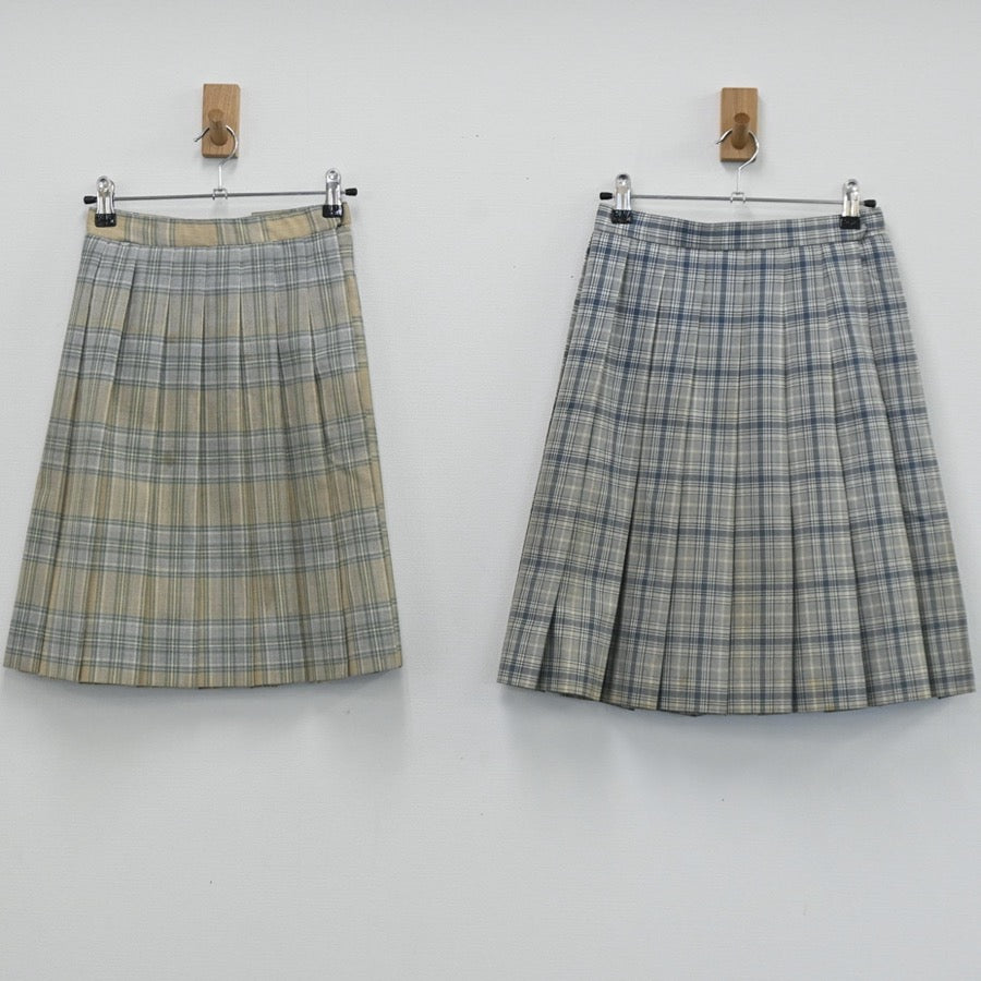 【中古】神奈川県 日大第二学園 女子制服 3点（ニットベスト・スカート・スカート）sf003542