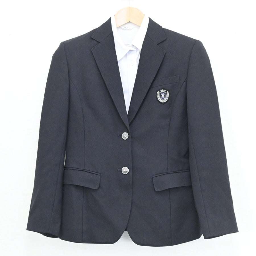 【中古】広島県 如水館高等学校 女子制服 3点（ブレザー・シャツ・スカート）sf003546