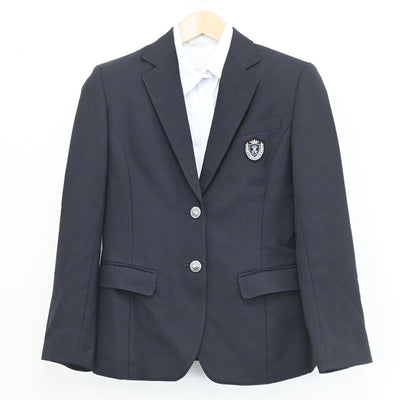 【中古】広島県 如水館高等学校 女子制服 3点（ブレザー・シャツ・スカート）sf003546