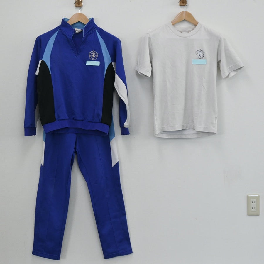 【中古】埼玉県 所沢市立中央中学校 女子制服 3点（体操服 上・ジャージ 上・ジャージ 下）sf003550