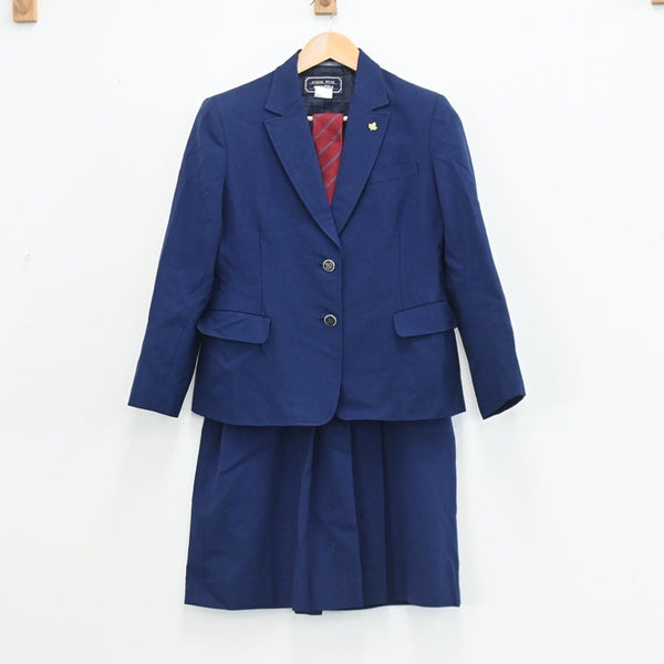 【中古】埼玉県 埼玉県立狭山経済高等学校 女子制服 5点（ブレザー・ベスト・ニット・スカート）sf003552