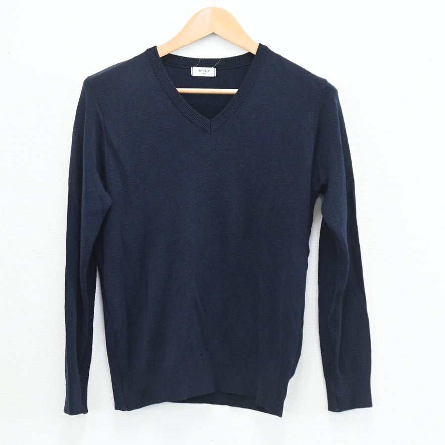 【中古】兵庫県 須磨学園中学・高等学校 男子制服 3点（シャツ・ニット・ズボン）sf003553
