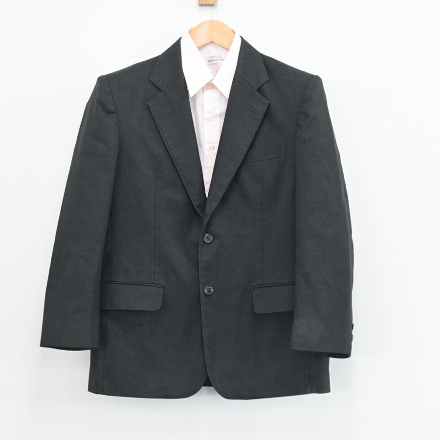 【中古】京都府 京都府立桃山高等学校 男子制服 4点（ブレザー・シャツ）sf003555