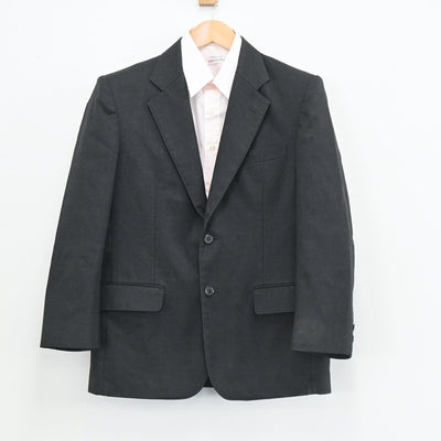 【中古】京都府 京都府立桃山高等学校 男子制服 4点（ブレザー・シャツ）sf003555