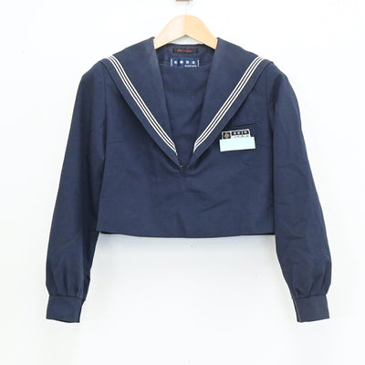 【中古】大阪府 香椎第一中学校 女子制服 3点（セーラー服・シャツ・ジャンパースカート）sf003558