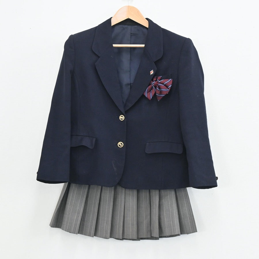 【中古】埼玉県 川口市立川口総合高校 女子制服 4点（ブレザー・スカート・スカート）sf003562