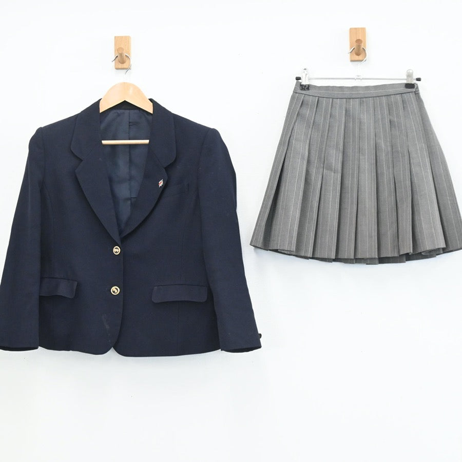 【中古】埼玉県 川口市立川口総合高校 女子制服 4点（ブレザー・スカート・スカート）sf003562