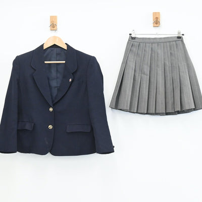 【中古】埼玉県 川口市立川口総合高校 女子制服 4点（ブレザー・スカート・スカート）sf003562