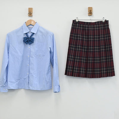 【中古】愛知県 大橋学園高校 女子制服 3点（シャツ・シャツ・スカート）sf003566