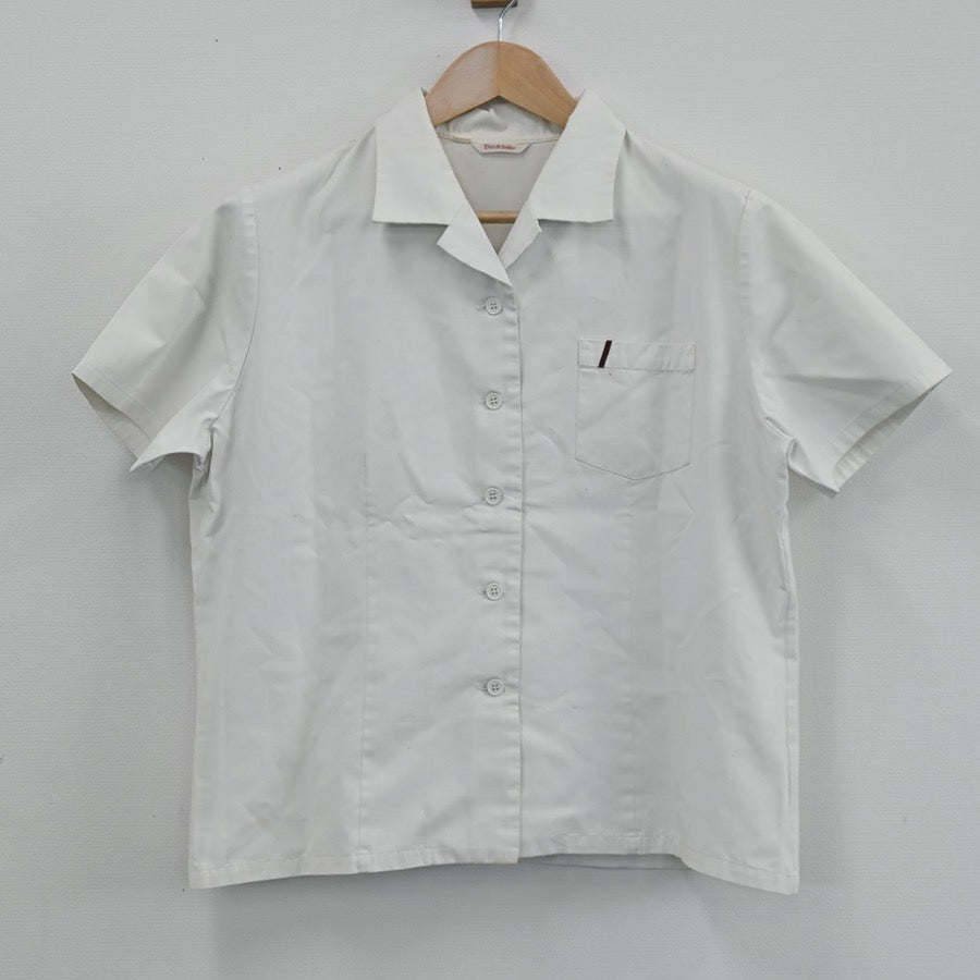 【中古】広島県 広島県立広島中高等学校 女子制服 2点（シャツ・ニットベスト）sf003568