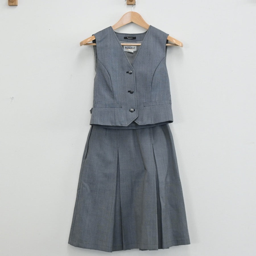 【中古】北海道 手稲宮の丘中学校 女子制服 4点（ブレザー・ベスト・スカート）sf003573