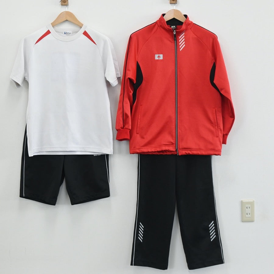 【中古】鹿児島県 曽於市立末吉中学校 男子制服 4点（体操服 上・体操服 下・ジャージ 上・ジャージ 下）sf003583