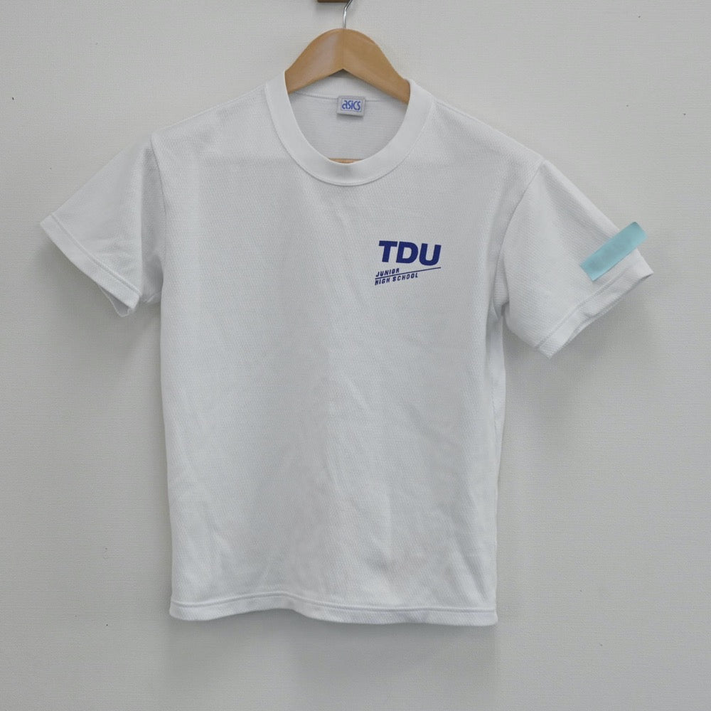 【中古】東京都 東京電機大学中学校 女子制服 1点（体操服 上）sf003613