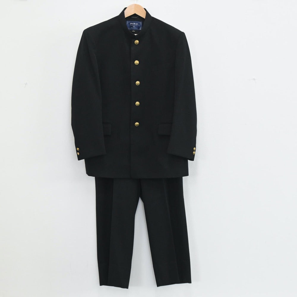 【中古】大阪府 大阪市立都島工業高等学校 男子制服 2点（学ラン・ズボン）sf003624