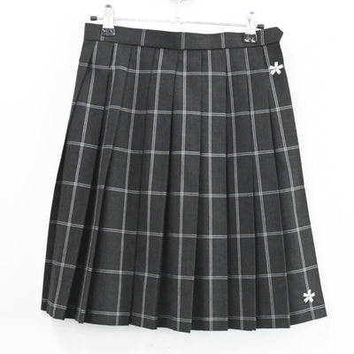 【中古】鹿児島県 鹿児島県立明桜館高等学校 女子制服 3点（ニットベスト・スカート）sf003627