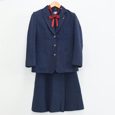 【中古】北海道 札幌市立稲積中学校 女子制服 4点（ブレザー・ベスト・スカート）sf003630