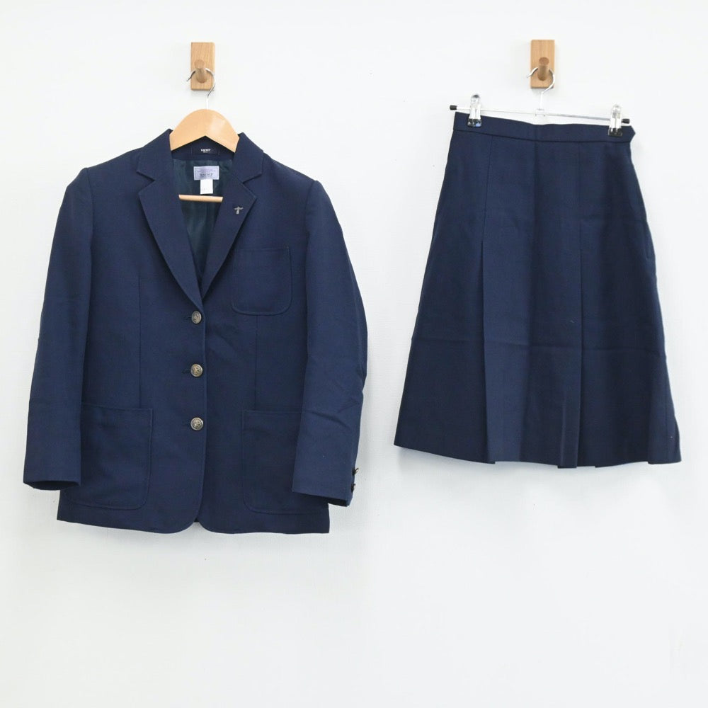 【中古】北海道 札幌市立稲積中学校 女子制服 3点（ブレザー・ベスト・スカート）sf003631