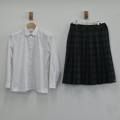 【中古】北海道 札幌西陵高校 女子制服 4点（ブレザー・シャツ・スカート）sf003634