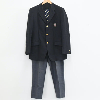 【中古】千葉県 芝浦工業大学柏中学高等学校 男子制服 5点（ブレザー・ズボン）sf003637