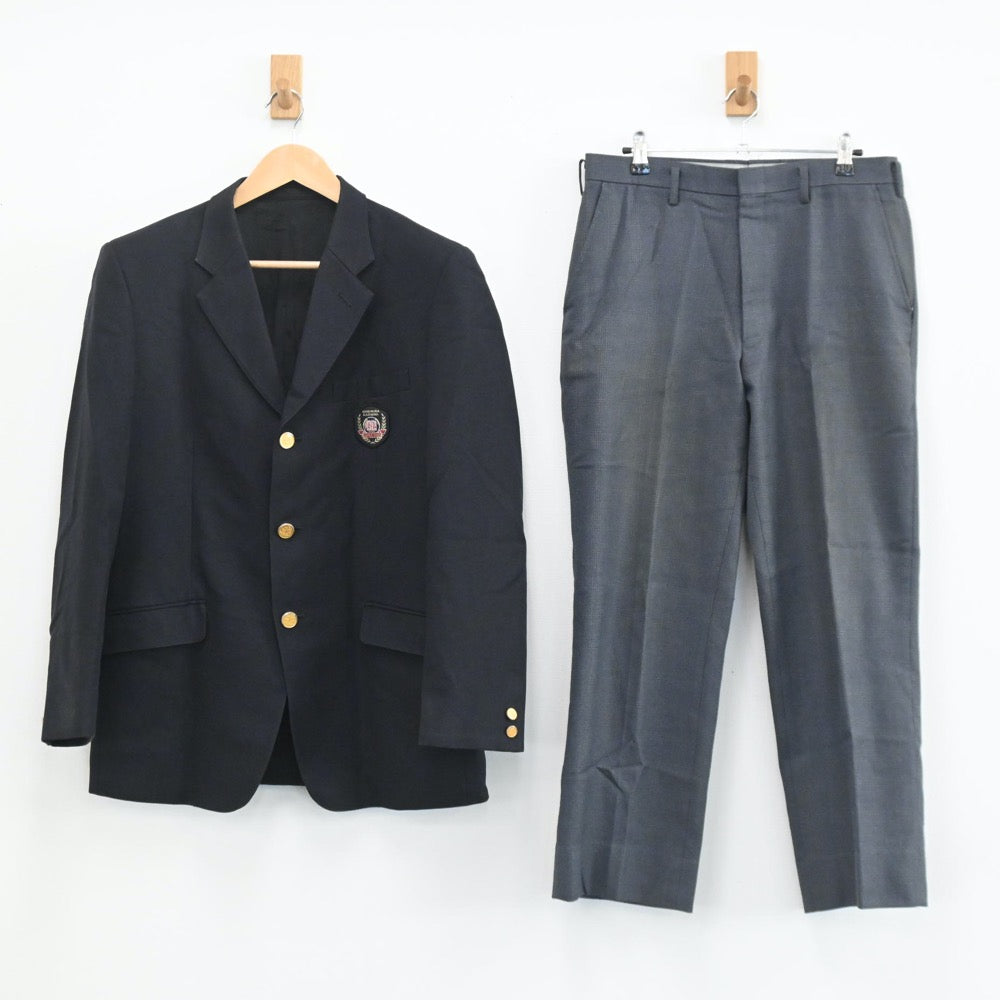 【中古】千葉県 芝浦工業大学柏中学高等学校 男子制服 5点（ブレザー・ズボン）sf003637