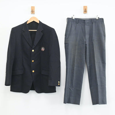 【中古】千葉県 芝浦工業大学柏中学高等学校 男子制服 5点（ブレザー・ズボン）sf003637