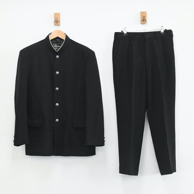 【中古】東京都 駒澤大学附属高校 男子制服 2点（学ラン・ズボン）sf003645