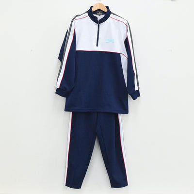 【中古】東京都 暁星中高等学校 男子制服 4点（ジャージ 上・体操服 上・ジャージ 下・体操服 下）sf003652