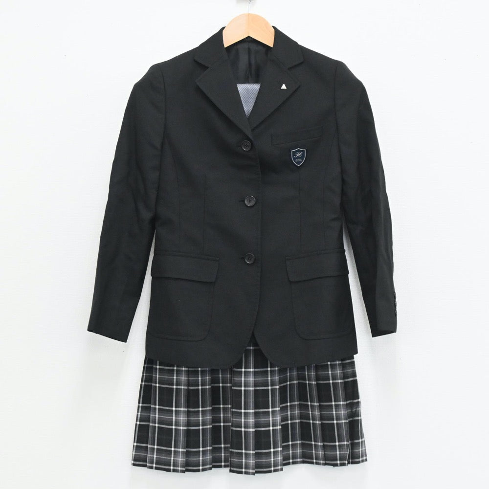 【中古】東京都 八王子学園八王子高校 女子制服 5点（ブレザー・スカート）sf003659