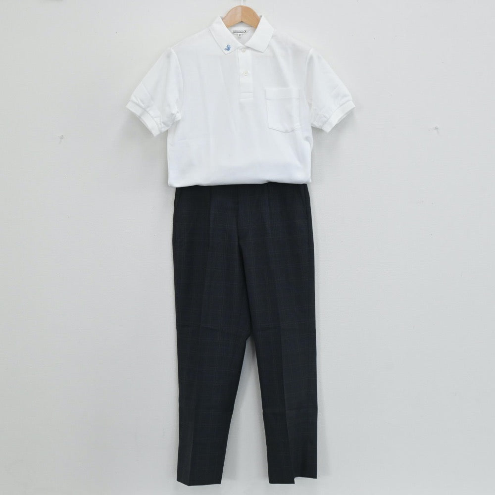 【中古】兵庫県 神戸市立鈴蘭台中学校 男子制服 4点（シャツ・ズボン）sf003663