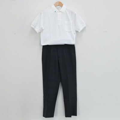 【中古】兵庫県 神戸市立鈴蘭台中学校 男子制服 4点（シャツ・ズボン）sf003663