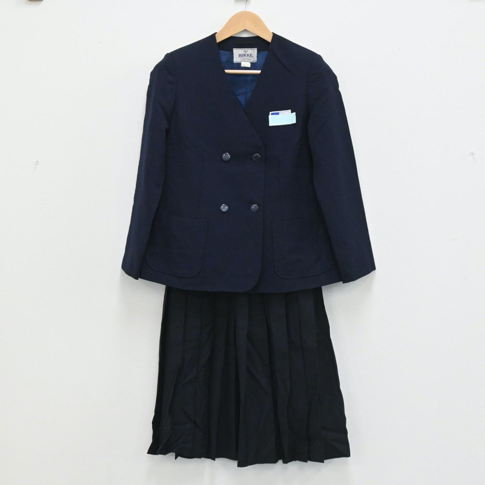 【中古】埼玉県 埼玉県北本市立北本中学校 女子制服 2点（ブレザー・スカート）sf003668