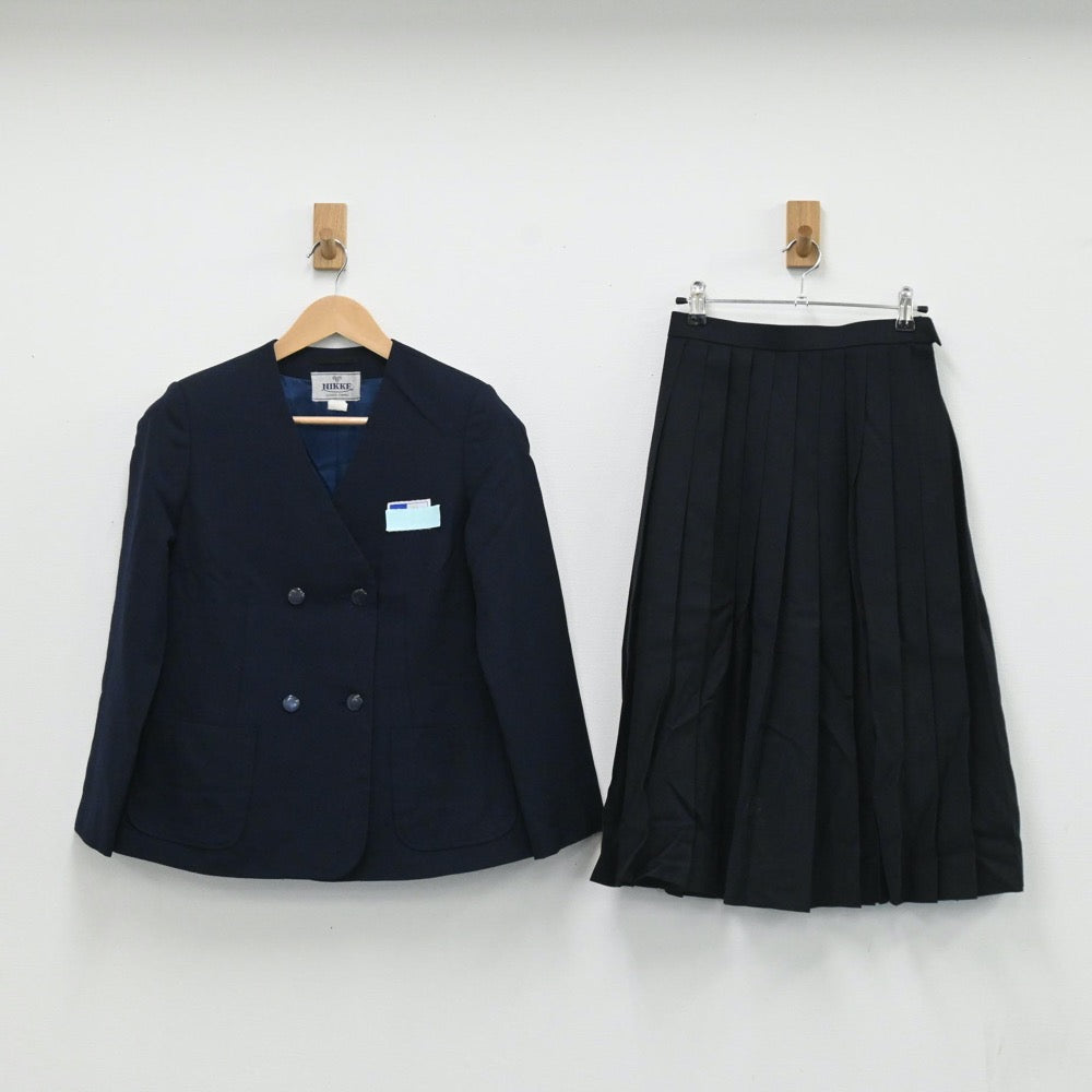 【中古】埼玉県 埼玉県北本市立北本中学校 女子制服 2点（ブレザー・スカート）sf003668