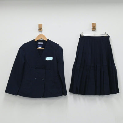【中古】埼玉県 埼玉県北本市立北本中学校 女子制服 3点（ブレザー・ベスト・スカート）sf003669