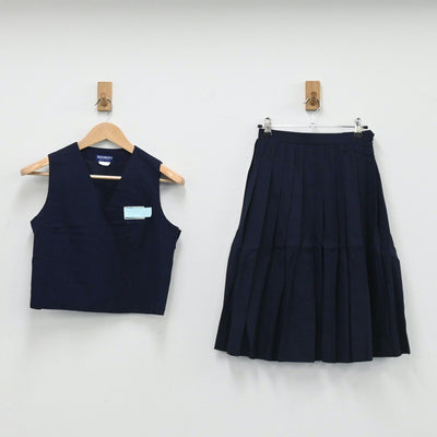 【中古】埼玉県 埼玉県北本市立北本中学校 女子制服 3点（ブレザー・ベスト・スカート）sf003669