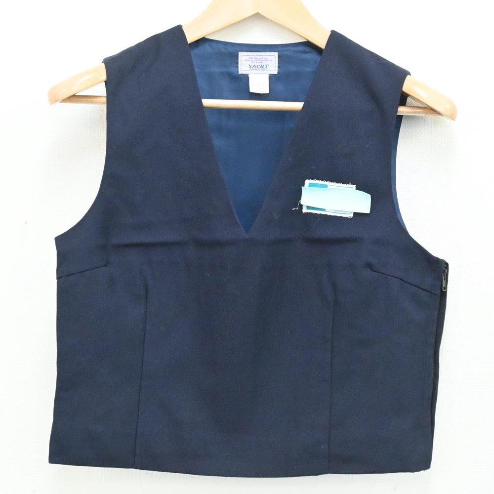 【中古】埼玉県 埼玉県北本市立北本中学校 女子制服 2点（ベスト・スカート）sf003671