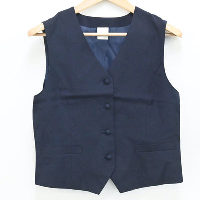 【中古】埼玉県 埼玉県立鴻巣高等学校 女子制服 2点（ベスト・スカート）sf003674