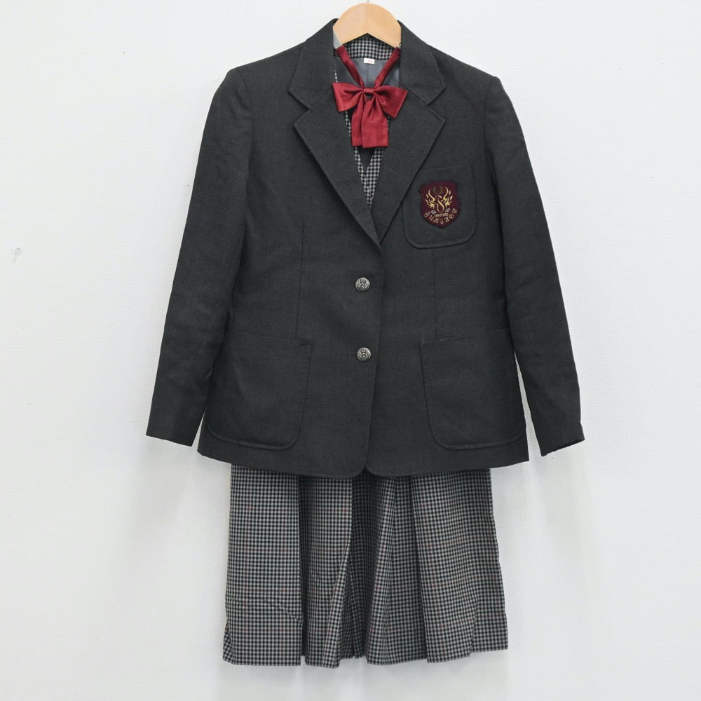 【中古】埼玉県 埼玉県立吹上高等学校 女子制服 5点（ブレザー・ベスト・スカート）sf003675