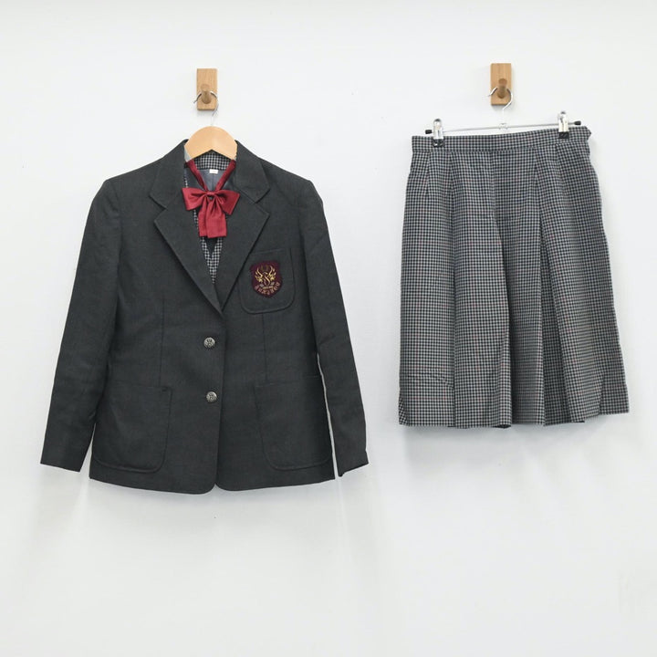 【中古】埼玉県 埼玉県立吹上高等学校 女子制服 5点（ブレザー・ベスト・スカート）sf003675