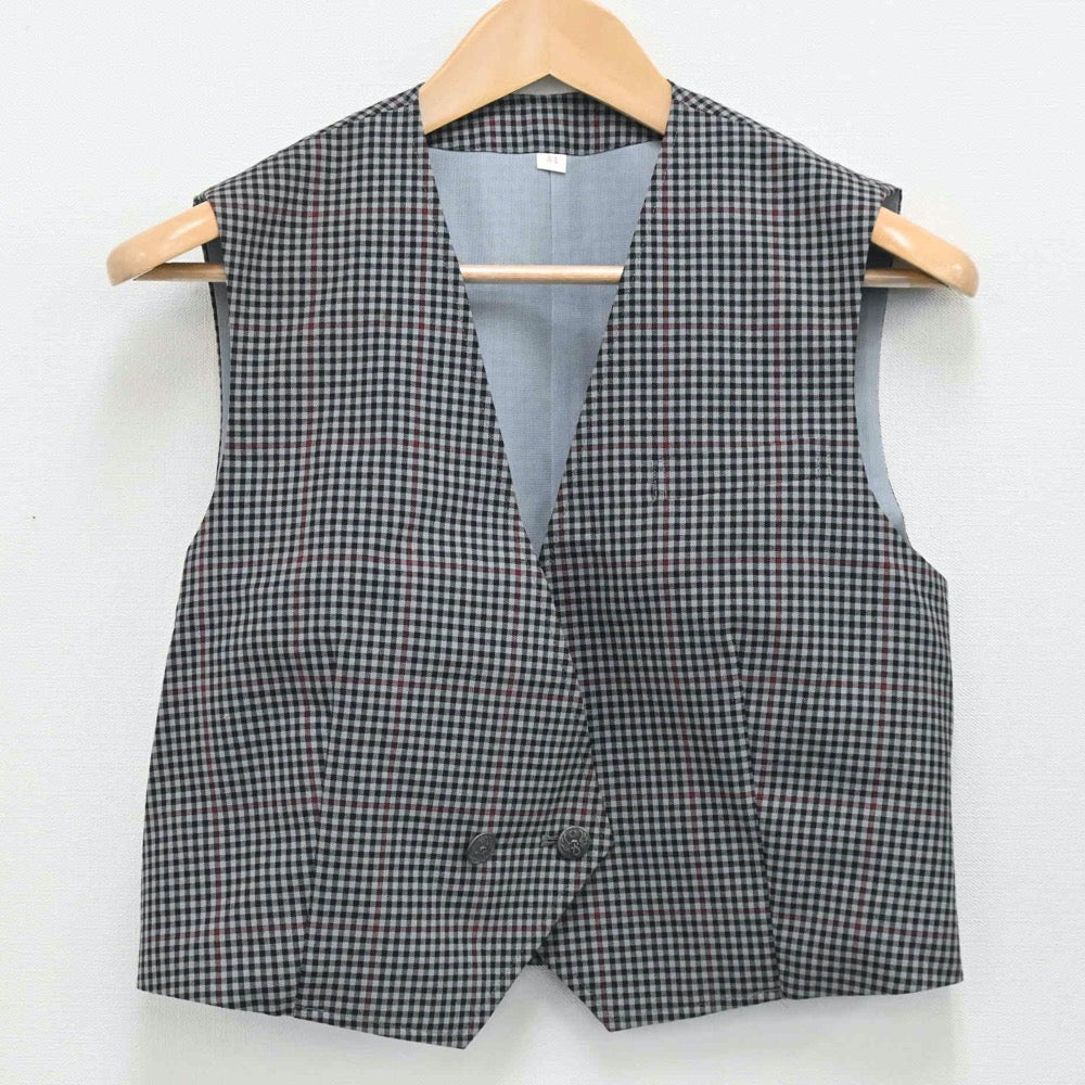 【中古】埼玉県 埼玉県立吹上高等学校 女子制服 2点（ベスト・スカート）sf003676