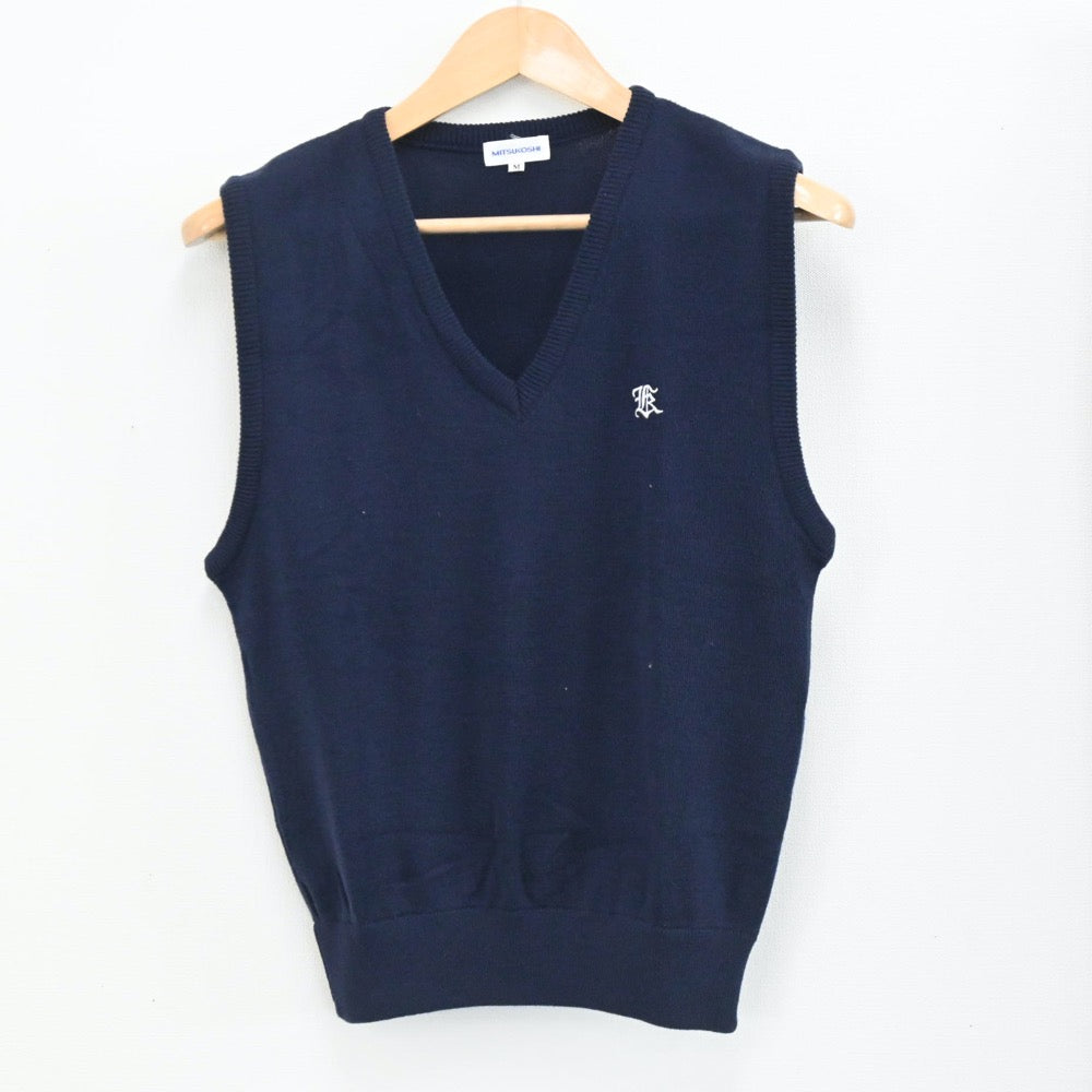 【中古】東京都 國學院久我山中学校 男子制服 3点（ニットベスト・ズボン）sf003688