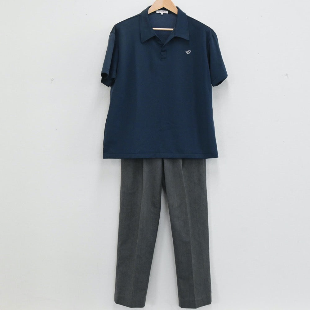 【中古】愛知県 名古屋経済大学高蔵高等学校 男子制服 3点（シャツ・ズボン・ズボン）sf003694