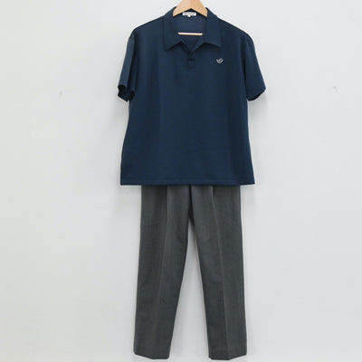 【中古】愛知県 名古屋経済大学高蔵高等学校 男子制服 3点（シャツ・ズボン・ズボン）sf003694