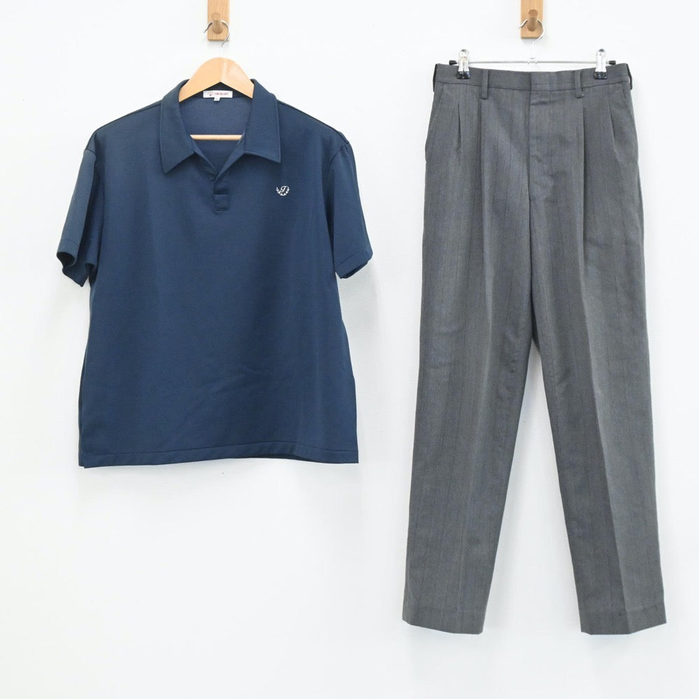 【中古】愛知県 名古屋経済大学高蔵高等学校 男子制服 3点（シャツ・ズボン・ズボン）sf003694