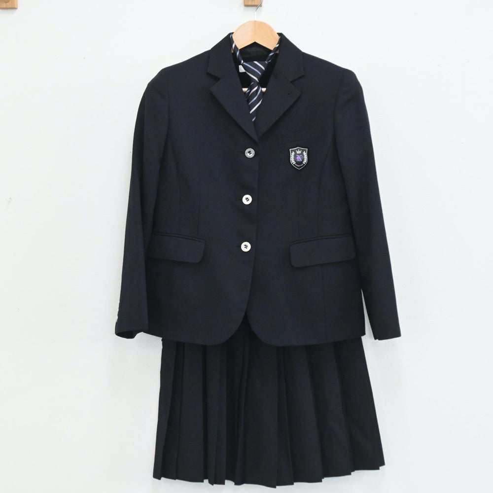 【中古】大阪府 金光藤蔭高等学校 女子制服 4点（ブレザー・ニット・スカート）sf003696