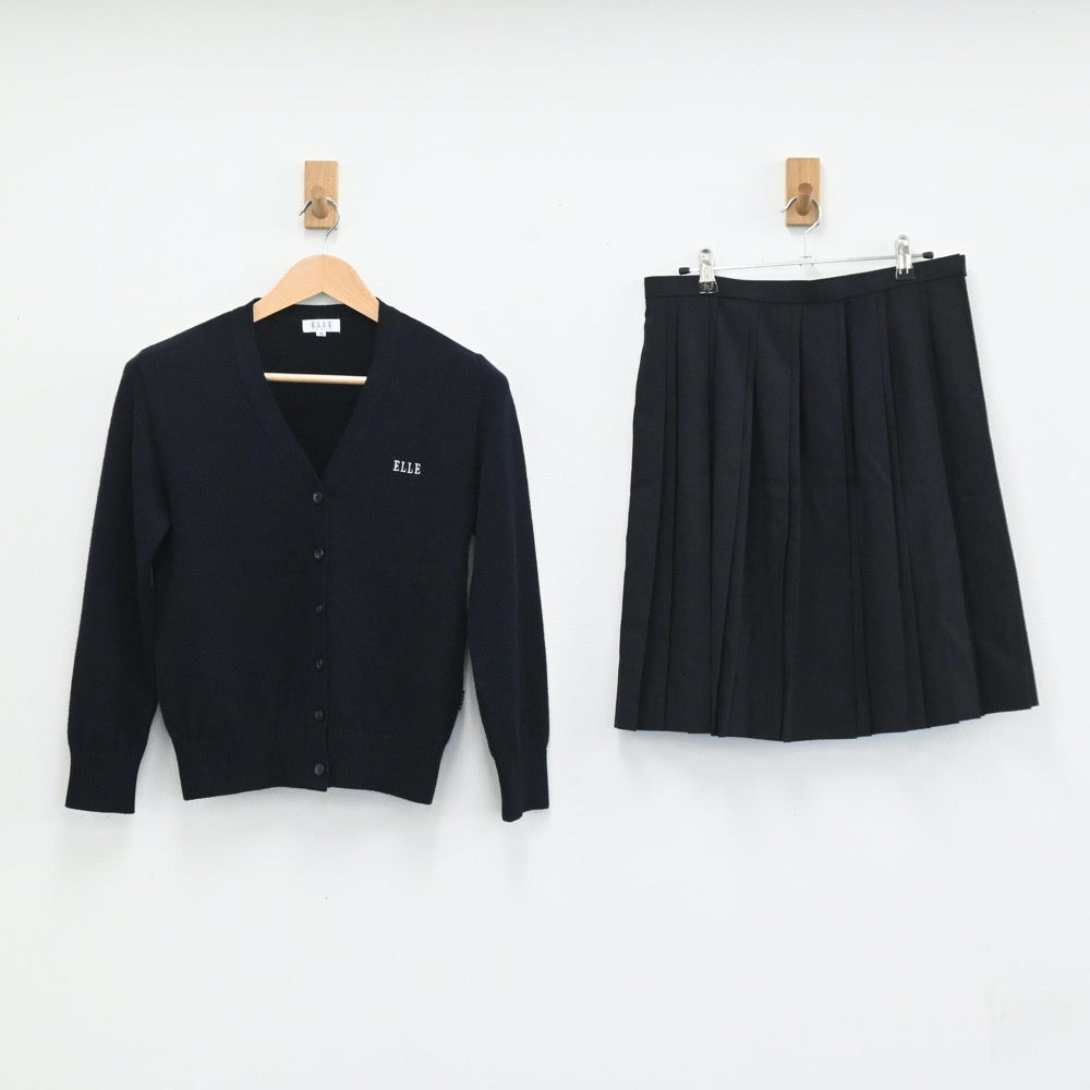 【中古】大阪府 金光藤蔭高等学校 女子制服 4点（ブレザー・ニット・スカート）sf003696