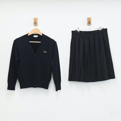 【中古】大阪府 金光藤蔭高等学校 女子制服 4点（ブレザー・ニット・スカート）sf003696
